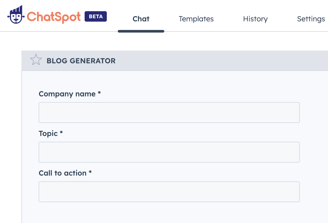 ChatSpot: AI Blog Writer 